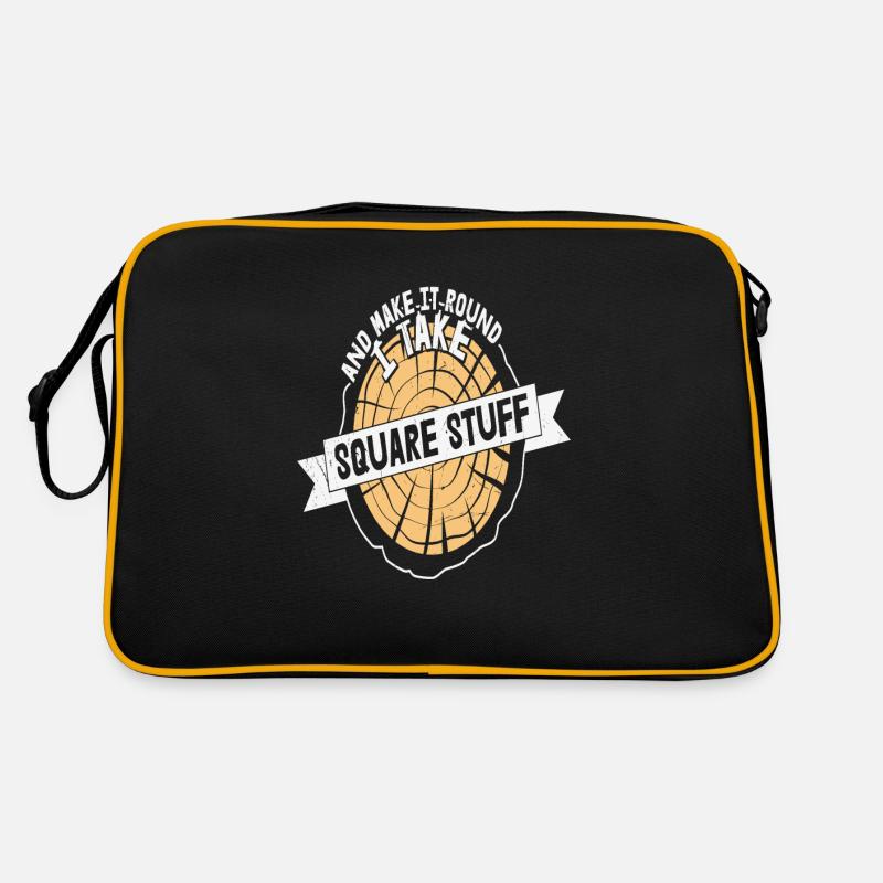 And Make It Round I Take Square Stuff Retro Bag