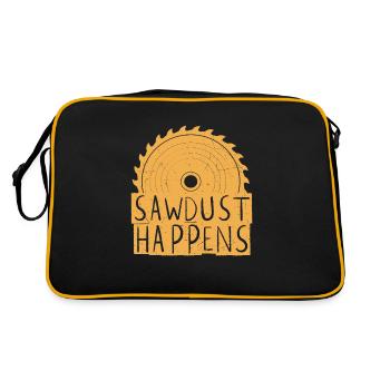 Sawdust Happens - Retro Bag - black/gold - Back