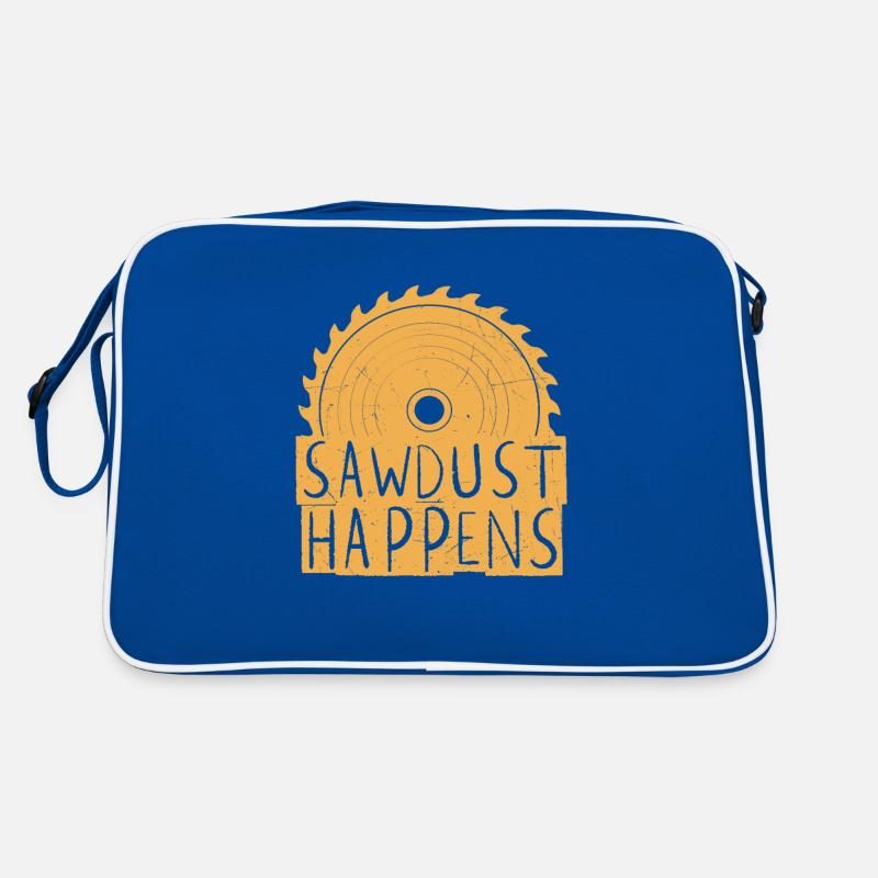 Sägemehl passiert Retro Tasche
