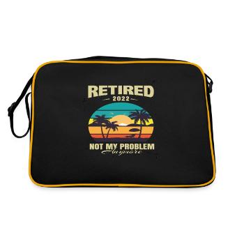 Retraité 2022 Plus mon problème Retraite - Sac Retro - noir/or - Dos