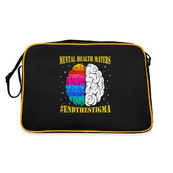 La santé mentale compte Mettre fin à la stigmatisation Santé - Sac Retro - noir/or - Dos