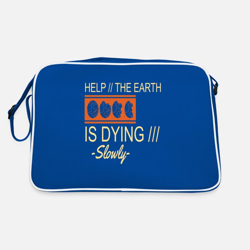 Die-Erde-stirbt-langsam Erdschutz Unterstützung Retro Tasche