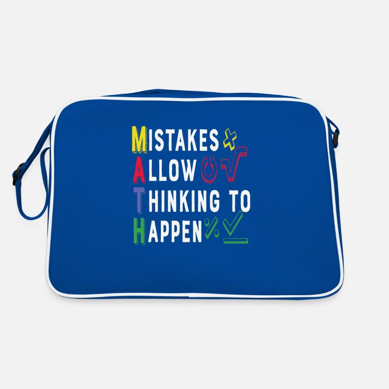 Fehler ermöglichen das Denken, Mathematik Retro Tasche