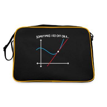 Parfois, je pars sur une citation mathématique - Sac Retro - noir/or - Dos