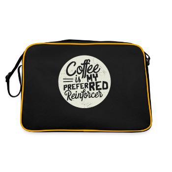 Le café est mon renforçateur préféré Citations de café - Sac Retro - noir/or - Dos