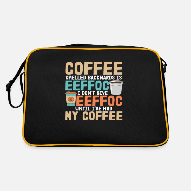 Kaffee-Zitate Retro Tasche