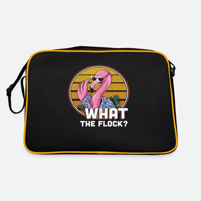Was die Herde Flamingo Retro Tasche