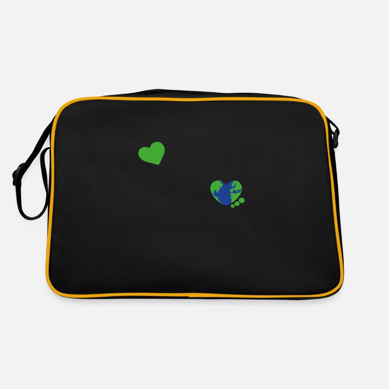 Peace Love Earth Earth Protection Support Retro Bag
