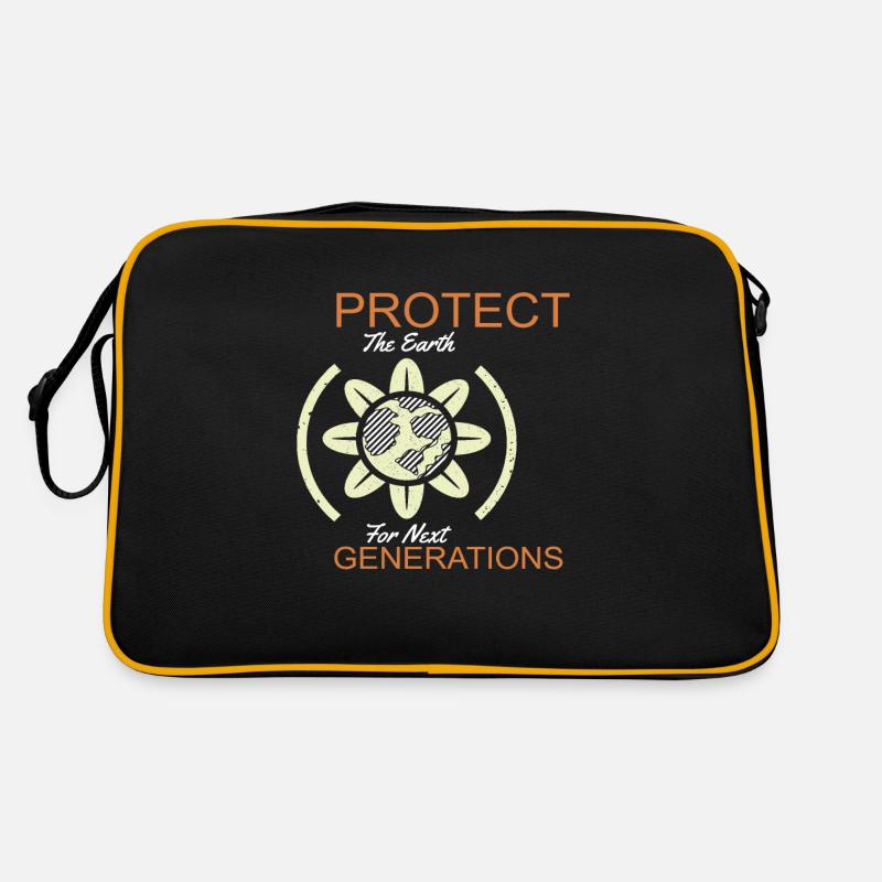 Protect The Earth For Next Generation Earth Retro Bag
