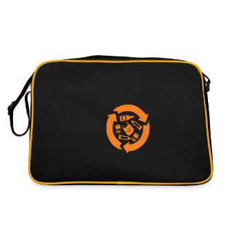 Recycle Reduce Reuse Rrr Strategy - Retro Bag - black/gold - Back