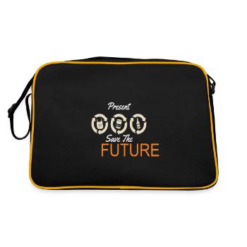 Recycler le présent Sauver la Terre du Futur - Sac Retro - noir/or - Dos