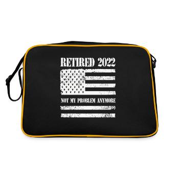 Retraité 2022 Plus mon problème Retraite - Sac Retro - noir/or - Dos