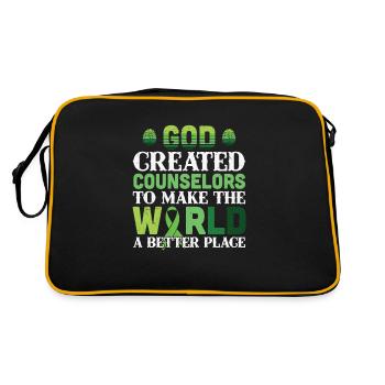 Dieu a créé les conseillers pour faire du monde un - Sac Retro - noir/or - Dos