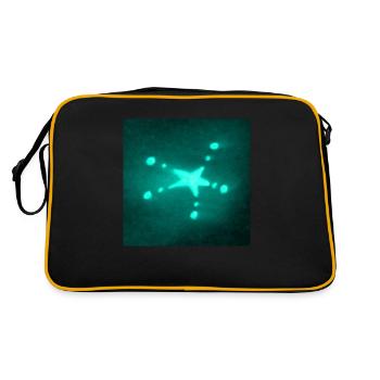 AZULITO STAR - Retro Bag - black/gold - Back
