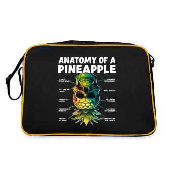 Anatomy of a Pineapple Upside Down Pineapple - Retro Bag - black/gold - Back