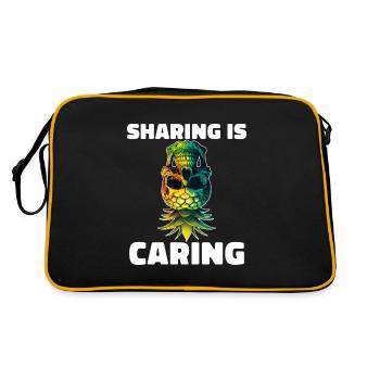 Sharing is Caring Swinging Swinger Upside Down - Retro Bag - black/gold - Back