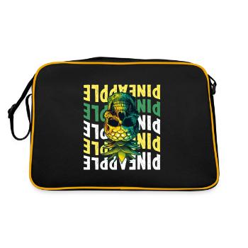 Upside Down Pineapple - Retro Bag - black/gold - Back