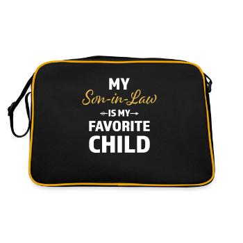 Mon gendre est mon enfant préféré - Sac Retro - noir/or - Dos