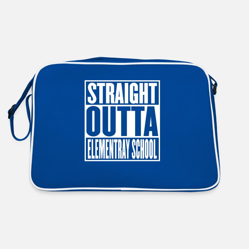 Straight Outta Elementray School Graduation drôle Sac Retro
