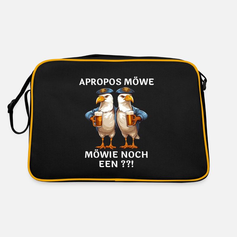 Möwen Bier Retro Tasche