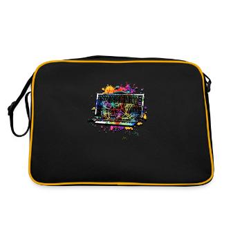 Synthétiseur et boîte à rythmes - génération de rythme - Sac Retro - noir/or - Dos