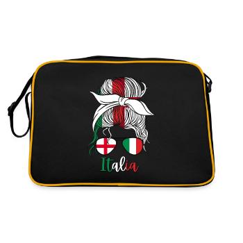 Italia, Ragazza italiana Italian Girl Italie - Sac Retro - noir/or - Dos