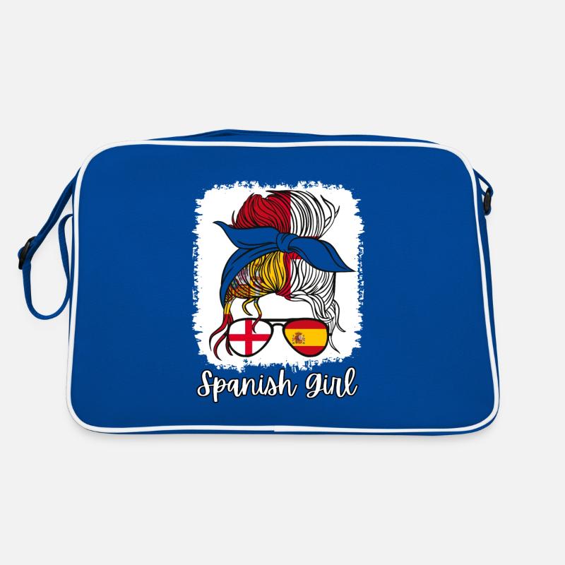 España Halb Englisch Halb Spanisch Mädchen Spanien chica Retro Tasche