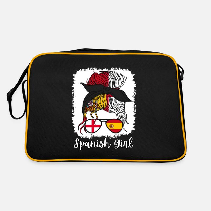 España Halb Englisch Halb Spanisch Mädchen Spanien chica Retro Tasche