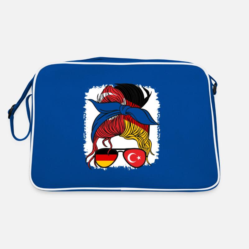 Half German Half Turkish Girl Germany Turkey Retro Bag