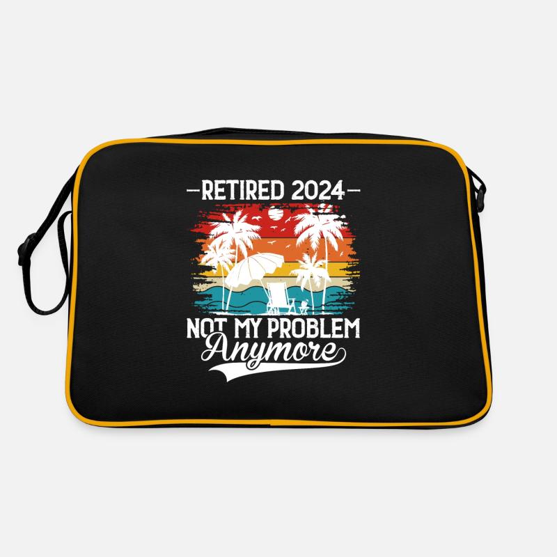 Pensioniert 2024 nicht mehr mein Problem Urlaub Retro Tasche
