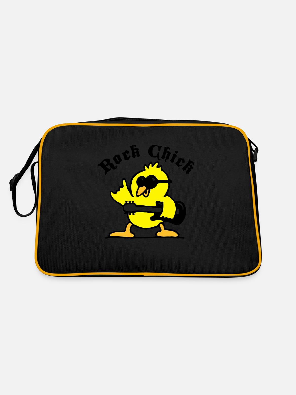 rock_chick_weiss_3c - Retro Bag - black/gold - Back
