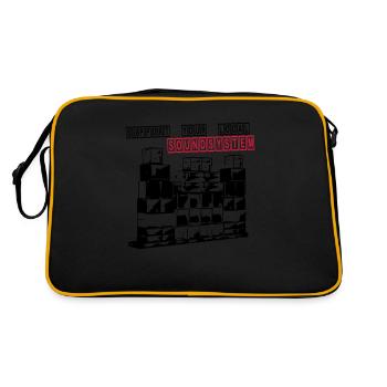 SUPPORT YOUR LOCAL SOUNDSYSTEM FREE PARTY 2 Farben - Retro Bag - black/gold - Back