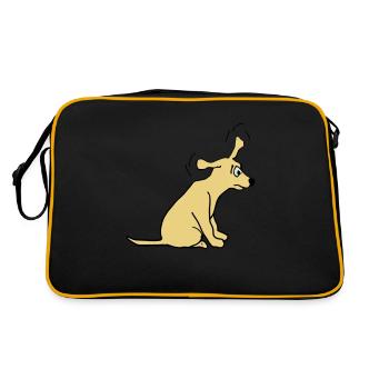 Chien - Sac Retro - noir/or - Dos