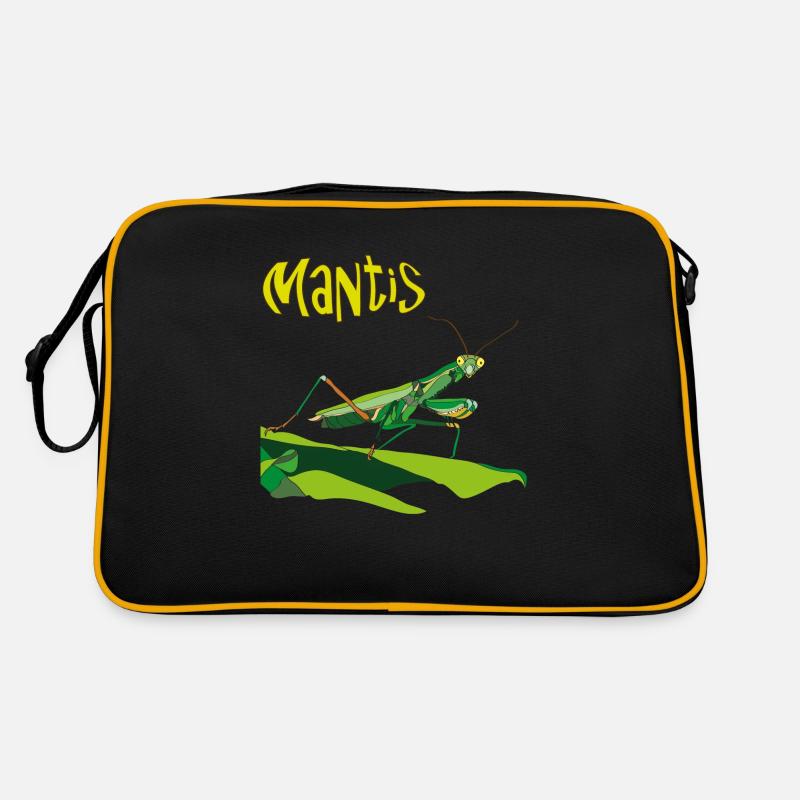 Gottesanbeterin, Mantis Retro Tasche
