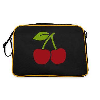 CHERRIES - Retro Bag - black/gold - Back