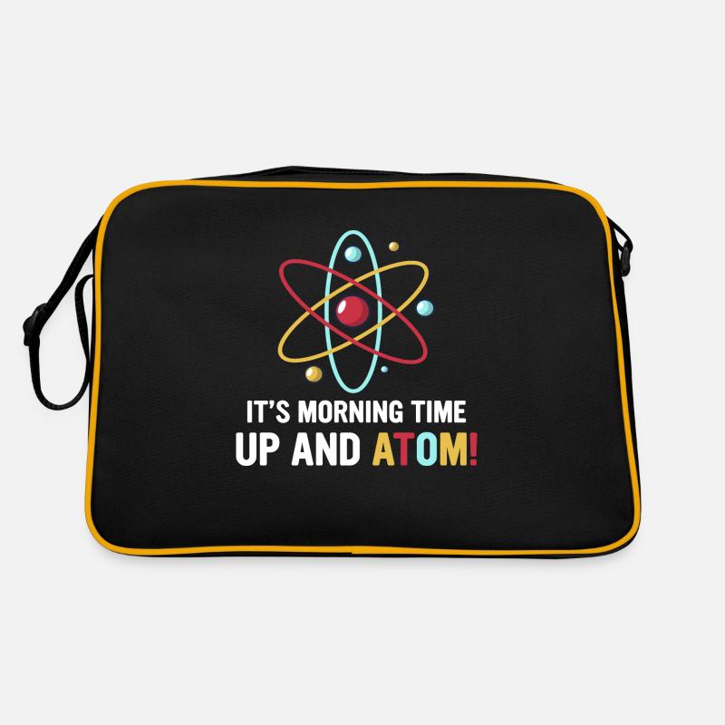Physik Physiker lustiger Spruch Atom Geschenk Retro Tasche