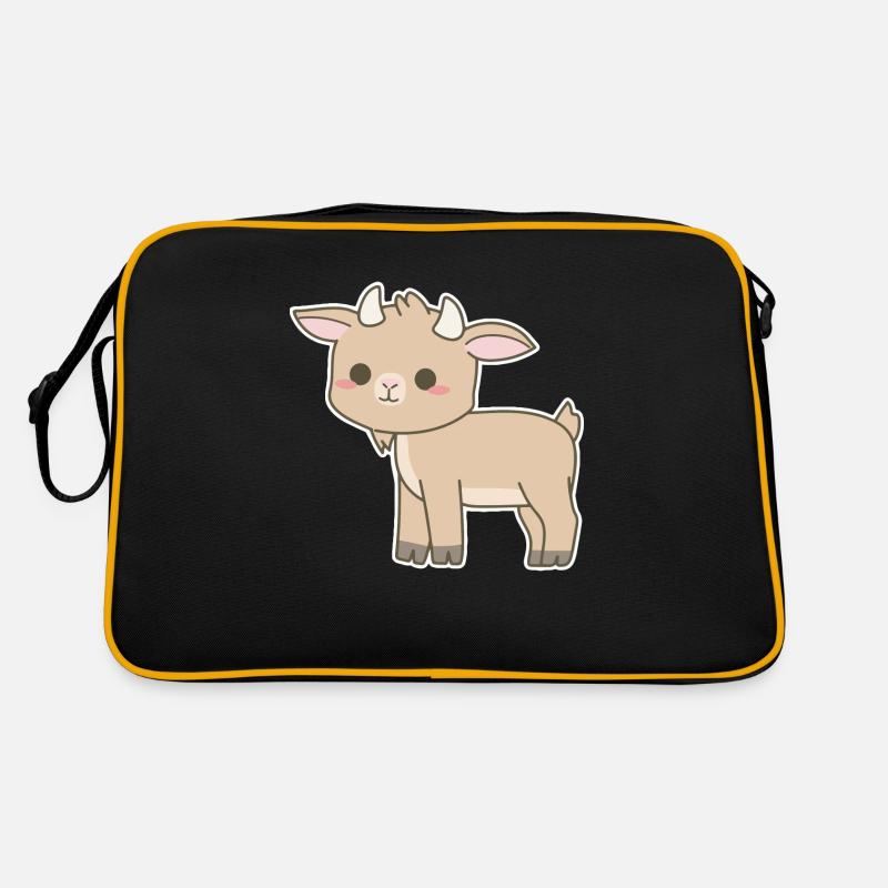 Chèvre - Sac Retro - noir/or