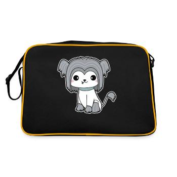 Chinese Crested Dog - Retro Bag - black/gold - Back