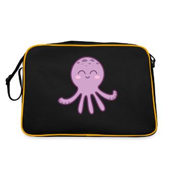 Poulpe pieuvre - Sac Retro - noir/or - Dos