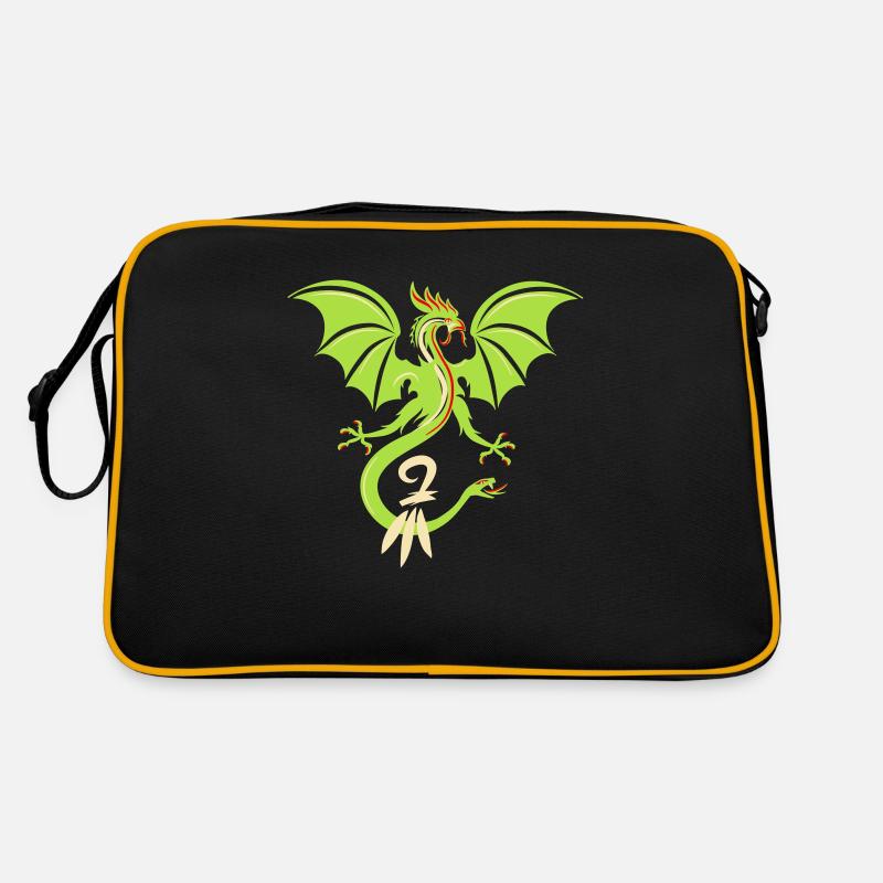 BASLER BASILISK mit BASLER STAB - Retro Tasche - Schwarz/Gold