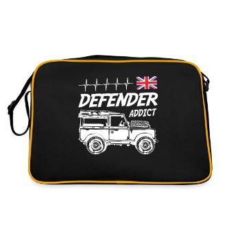 Landy Rover Defender Addict - Sac Retro - noir/or - Dos