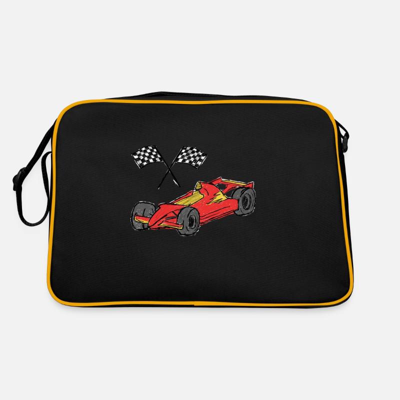 Voitures de course pour enfants, voitures de sport, formules, pilotes de course Sac Retro