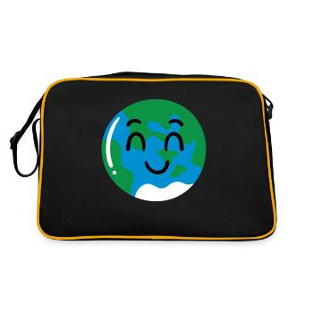 Terre - Sac Retro - noir/or - Dos