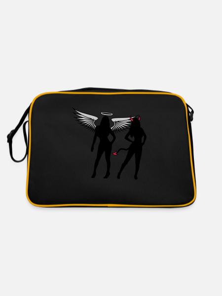 Angel Devil Girls - Sac Retro - noir/or - Dos