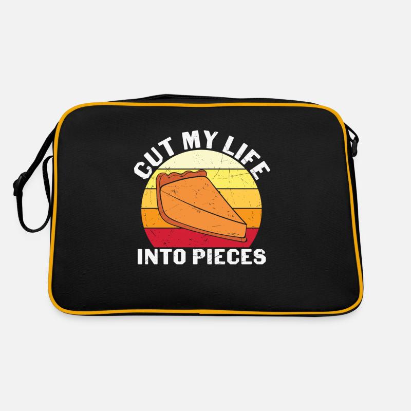 Cut My Life Into Pieces - Retro Bag - black/gold