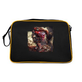 Steampunk Heartguitar - Retro Bag - black/gold - Back