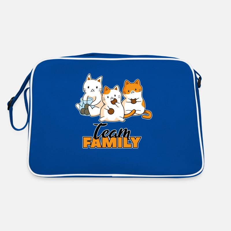 team family cat biscuits work colleagues seekatze Retro Bag