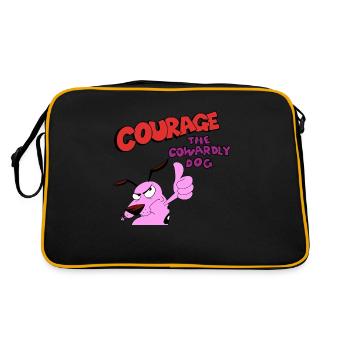 courage le chiens - Sac Retro - noir/or - Dos