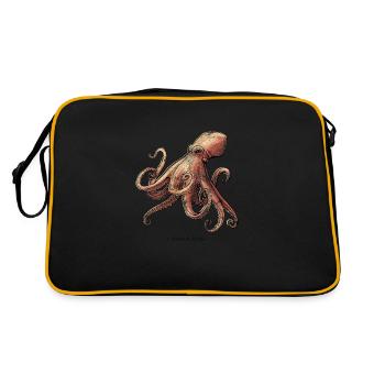 Figure de Poulpe - Sac Retro - noir/or - Dos