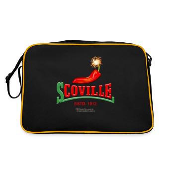 Scoville Chili Dynamit - Retro Tasche - Schwarz/Gold - Hinten